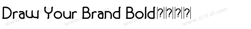 Draw Your Brand Bold字体转换